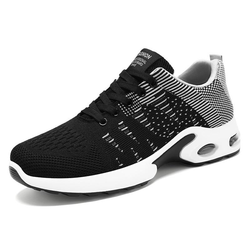 Low-top casual shoes summer new fly-woven mesh breathable running sports shoes men's casual shoes