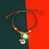 Snowflake Advent Wreath Xmas Bracelet Mistletoe Merry Christmas Bracelet  Women Men