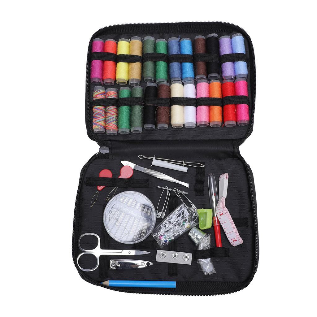 Sewing Kit Gift Needles Thread Scissors Travel Portable Box Supplies Accessories for Dorm Room Home