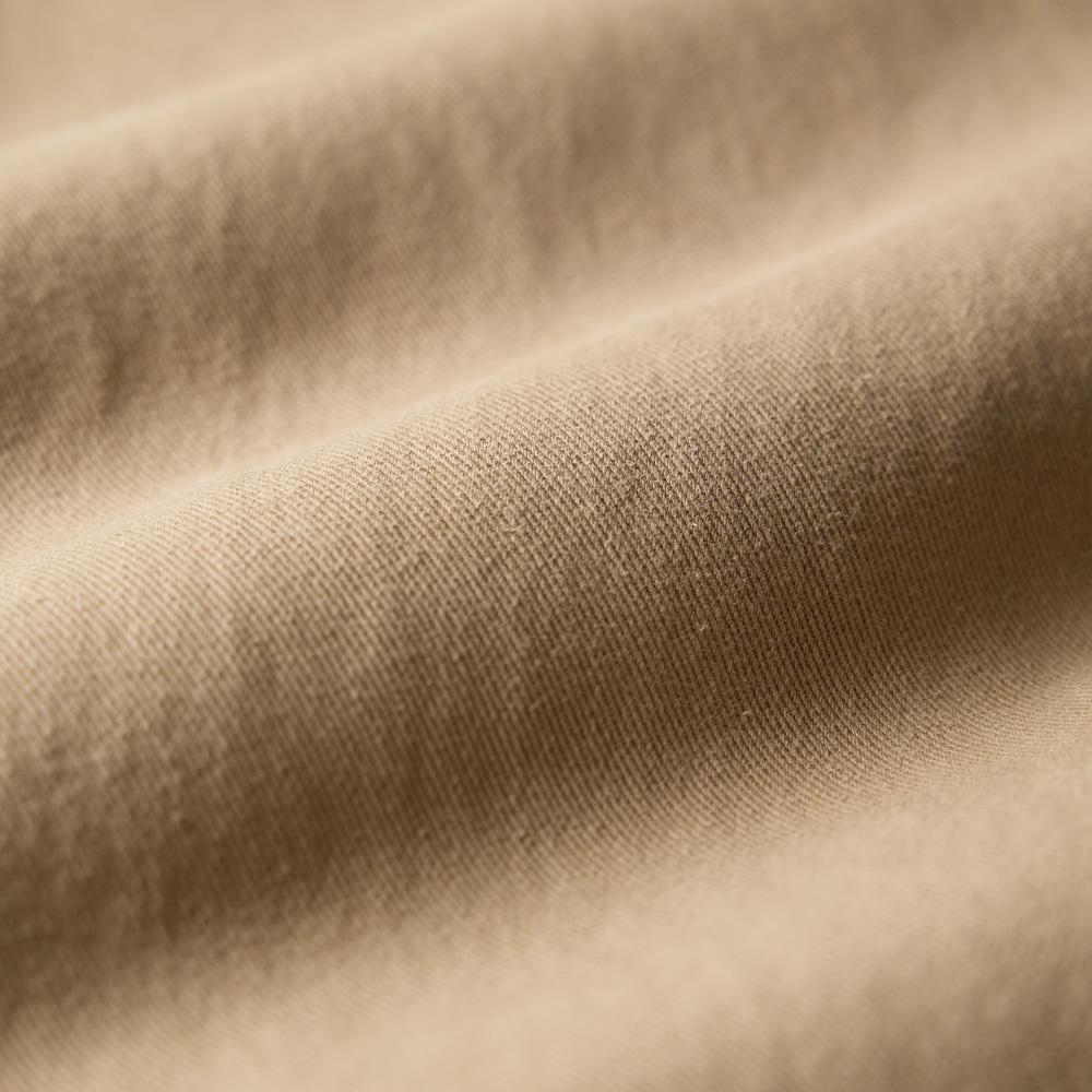 Geonjiulleunseu Cotton Wide Chino Pants - Khaki