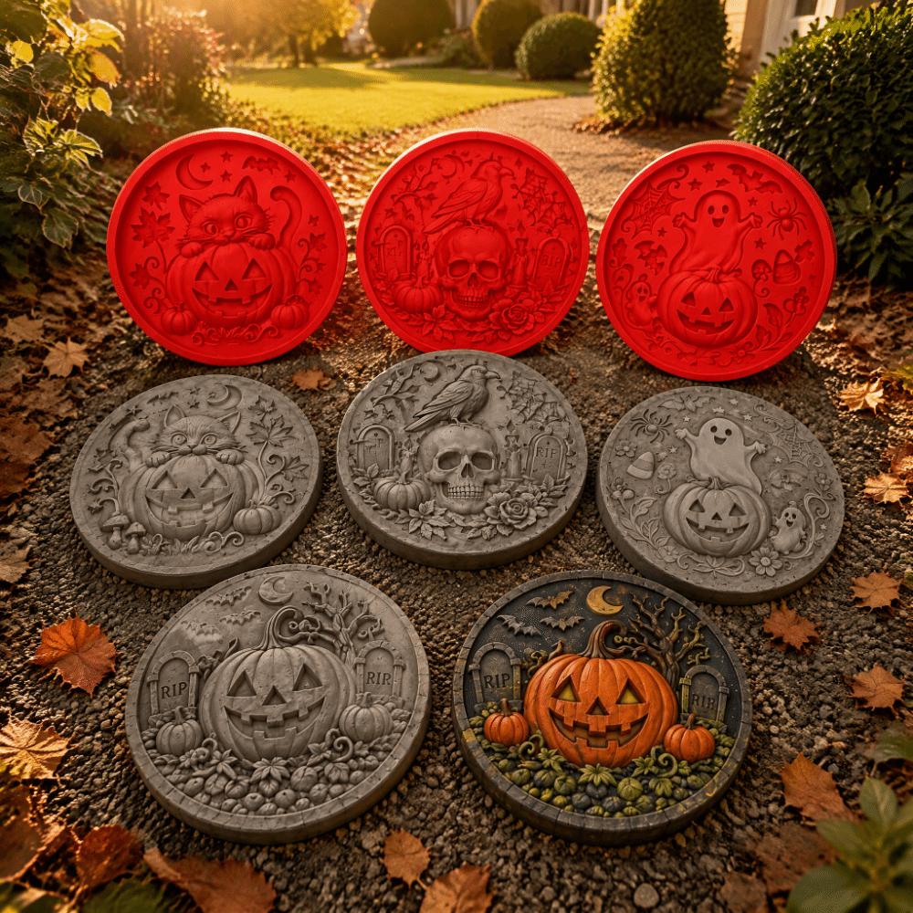 Resin Material Stepping Stone Mold Reusable Garden Path Mold Halloween Mold Walkway Path