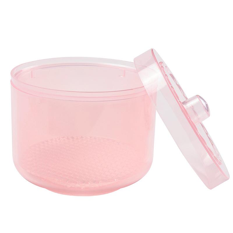 Nagelpolierkopf Sterilisationsbox Rund Reinigungs-Desinfektions-Aufbewahrungsbox Zahnärztliche Desinfektionsbox 2-farbige Desinfektionsschale