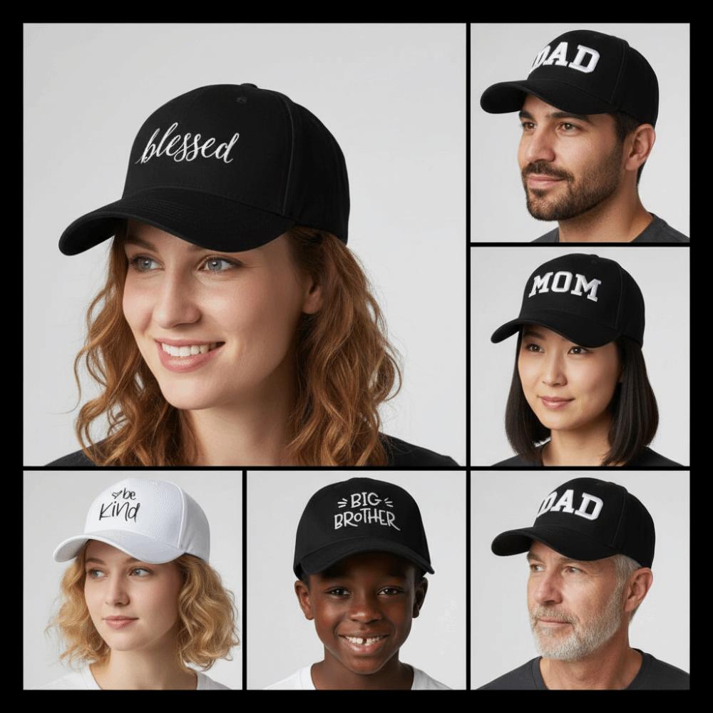 Canvas Embroidered Baseball Cap Blessed Big Brother Baseball Hats  For Man Women
