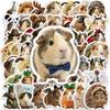 50 Cute Transformed Guinea Pig Stickers Cute Pet Guinea Pig Cartoon Stickers Hand Account Water Cup Waterproof Decorative Stickers