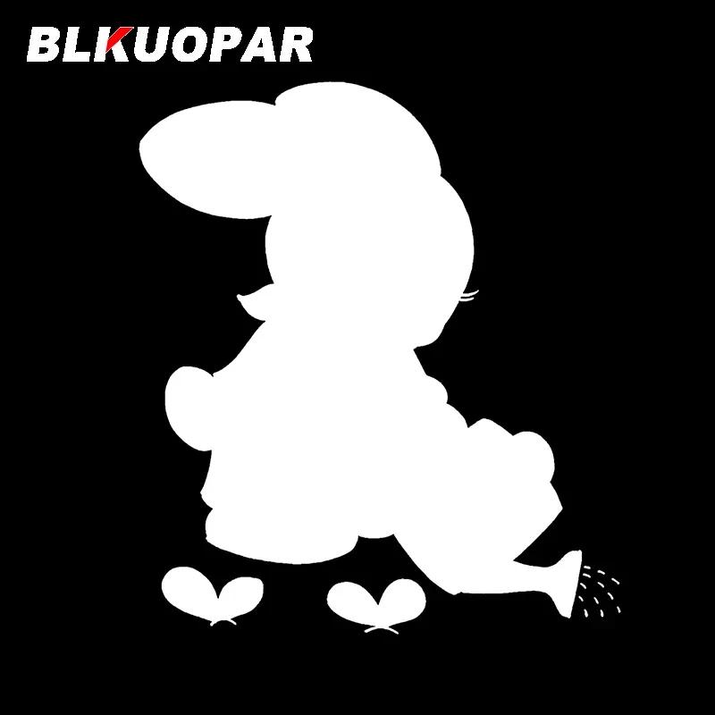 BLKUOPAR for The Little Rabbit Watering The Flowers Car Stickers Sunscreen Personality Decals Occlusion Scratch Vehicle Decor
