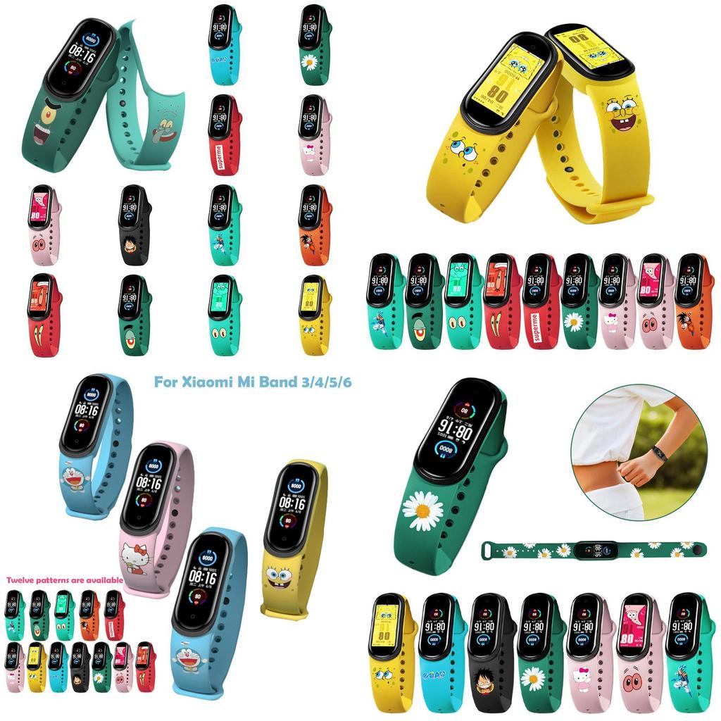 Silikonarmband für Xiaomi Mi Band 3/4/5/6 Verstellbares und bequemes Armband für Sport