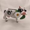 Solar Garden Lights Resin Cow LED Solar Light Color Changing Light Cow Solar Light Solar Outdoor Lights Yard Decoration