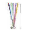 10 Stück wiederverwendbare Strohhalme mit 1 Bürste, 26,7 cm lange Tritan Hartplastik-Strohhalme für 470 ml - 950 ml Becher, Gläser, YETI