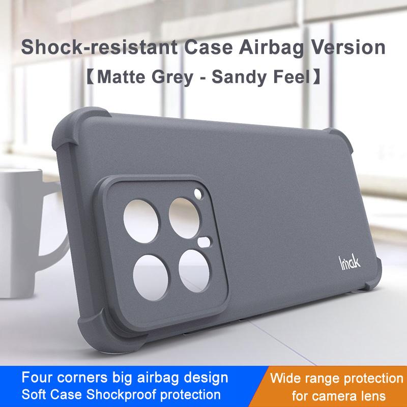 

IMAK For Xiaomi 14 Case Anti-drop Airbag Corner TPU Phone Back Shell Grey