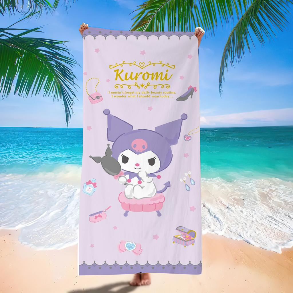 Popular Beach Towels Children'S Cartoon Quick-Drying Beach Towels Microfiber Digital Printing Bath Towels