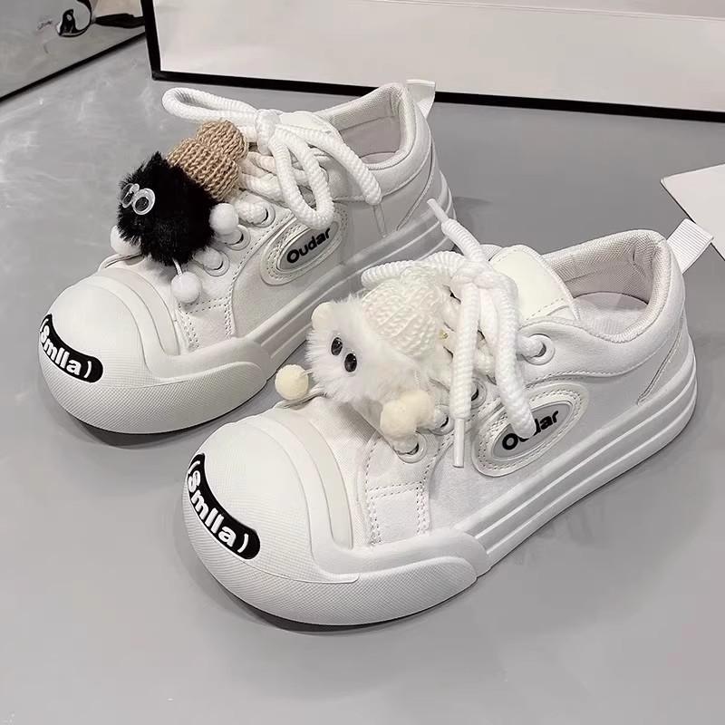 Ugly cute big head women's shoes 2026 new spring and autumn princess shoes junior high school students sports platform explosion casual bread shoes