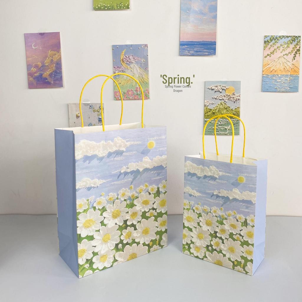 Cute Cartoon Kraft Paper Tote for Jewelry & Small Gifts