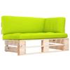 Day and Night - Day and Night Corner Sofa Made of Garden Pallets Impregnated Pine Wood