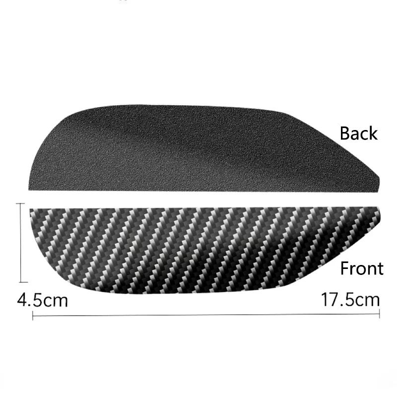 2PCS Car Rearview Mirror Rain Eyebrow Carbon Fiber Pattern Car Universal Rain Shield Rain Shield Reversing Mirror Rain Shield