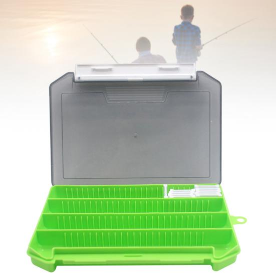 Bait Case Single-Layer Multifunctional PP Plug-in Lure Storage Box for Fishing Lover