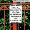 2D Flat, Vintage Inspirational Quote Metal Wall Art Sign, "Mirror Mirror on The Wall" Aluminum Decorative Plaque, 7.87x11.8 Inches, Rust-Resistant