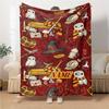 Custom Name Gryffindor Pride Loyalty blanket for Couch & Bed, Plush Cozy Fuzzy Blanket Super Soft & Warm Blankets for Fall and Winter. 090896