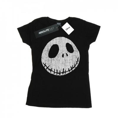 Womens/Ladies Nightmare Before Christmas Jack Cracked Face Cotton T-Shirt