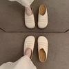 French niche woven hollow breathable slippers summer outer wear bag head Muller slippers outer wear