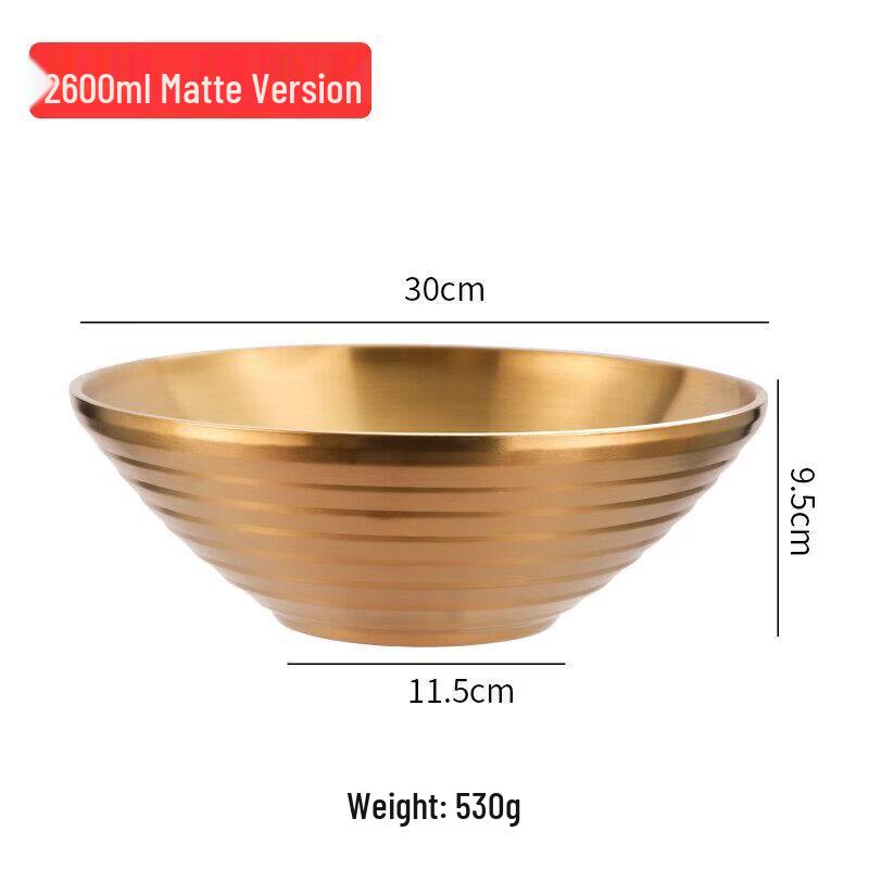 Large 304 Stainless Steel Instant Noodle & Soup Bowl
