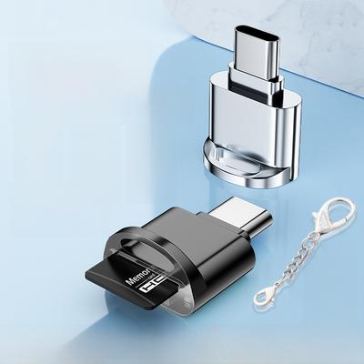 Mini Metal Type-C TF Memory Card Reader High Speed OTG 3.0 Card Reader Adapter for Phone Tablet