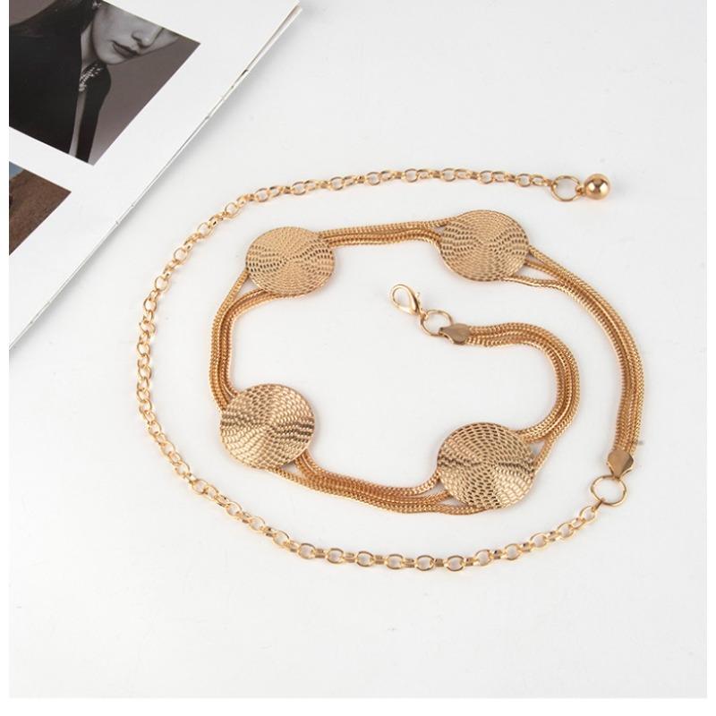 Premium metal chain waist chain, women's accessories, with skirt decoration suit versatile waist rope women