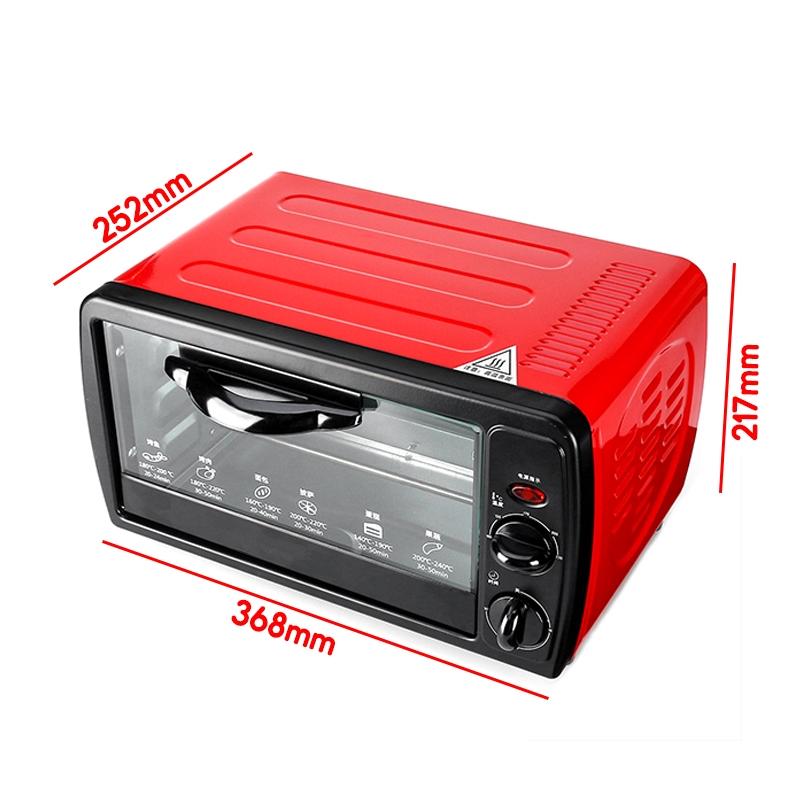 12L Toaster Oven Electric Oven Home Mini Baking Oven Modern Toaster Oven Kitchen 640W
