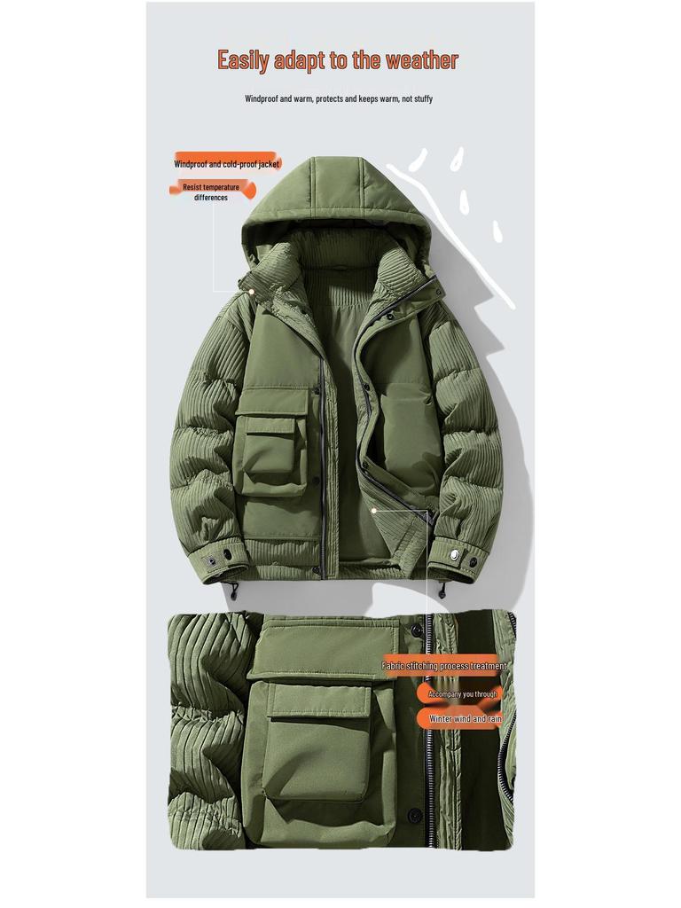 MLB & NY Winter Warmth: Unisex Japanese Style White Duck Down Jacket