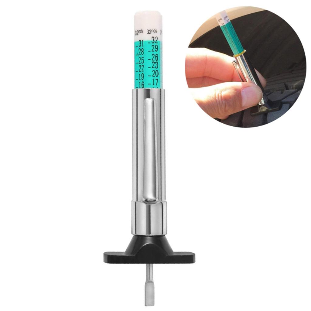 High Accuracy Tyre Tread Depth Gauge Tyre Depth Measurement Tool Stainless Steel