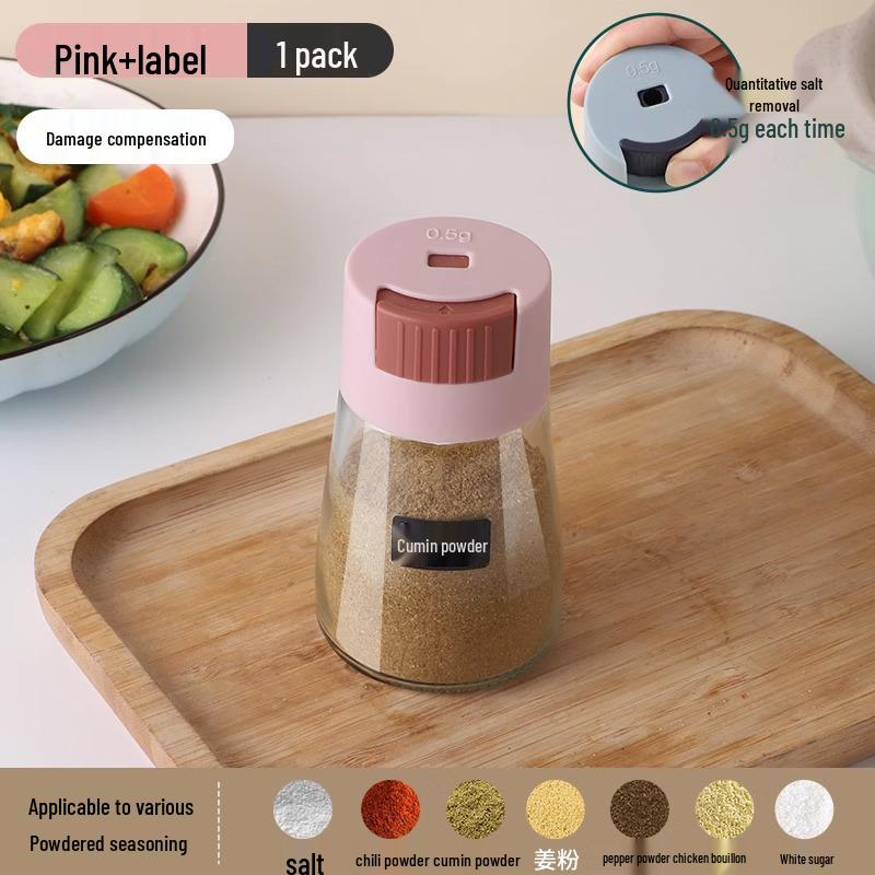 Trycktyp Kryddkontroll Glasburk - Salt- och Kryddströare