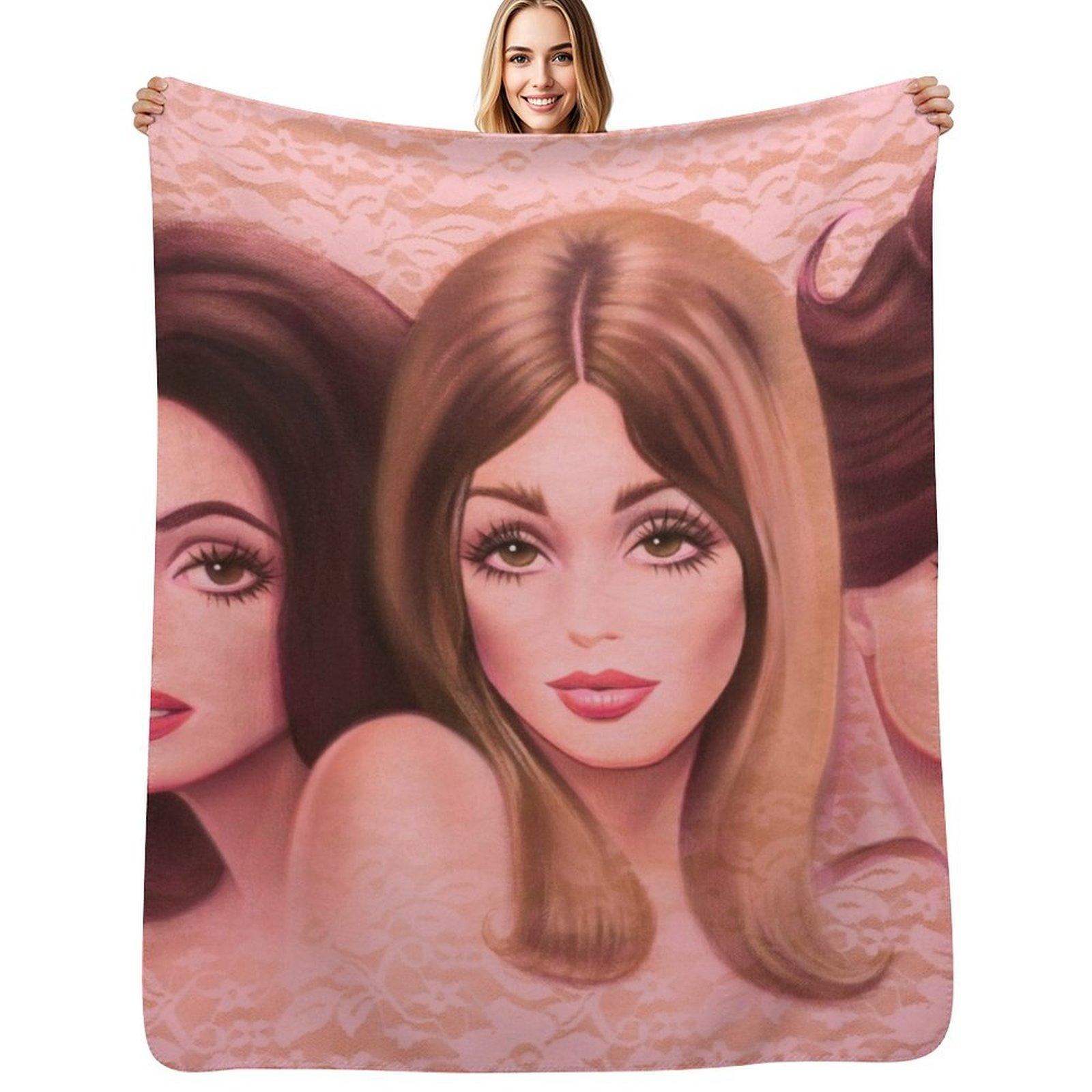 VALLEY OF THE DOLLS Throw Blanket Decorative Soft Throw Blanket for Couch Sofa Size: 75*100cm, Weight: 230 GSM