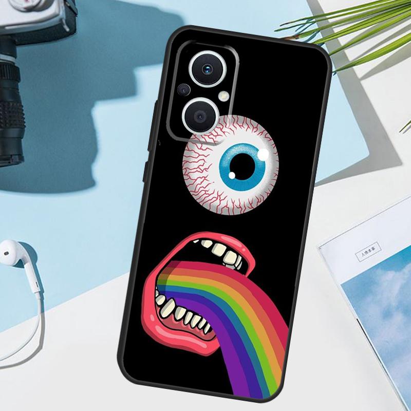Hands with Eyes Cover For OPPO Reno 13 F 10 11 12 14 Pro 11F 12F 14F 7 8 Lite OPPO Find X9 X8 X5 X6 Pro Case
