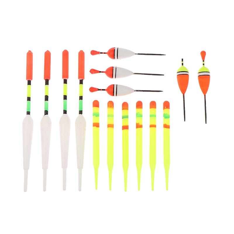 New Fishing Float Set 15Pcs Professional Vertical Buoy With Glow Stick Multifunction Lure Float Fishing Tackle For Carp Fishing