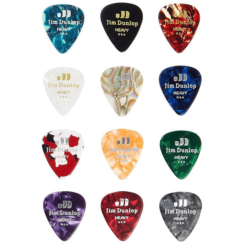 

Jim Dunlop (Gym Dunlop) PVP107 celluloid guitar pick heavy gauge variety pack