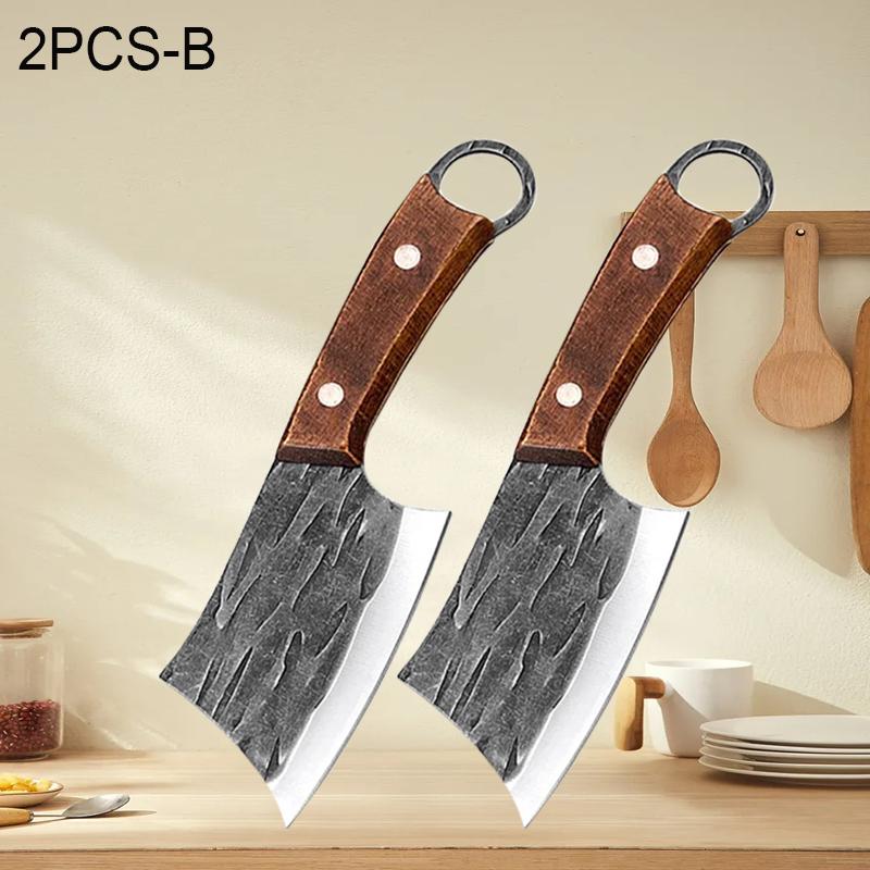 Light TOP Boning Knife Butcher Knife Forged Cleaver Fish Slicing Meat Vegetable Kitchen Knife Stainless Steel Wooden Handle