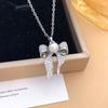 Necklace New Butterfly Zircon Necklace Accessories Women's Exquisite Versatile Premium Small Fresh Versatile Titanium Steel Accessories