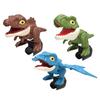 3 Pcs Dinosaur Action Figures with Movable Mouths Funny Finger Dino Toys for Kids Dinosaur Figure Chomp Toy Gifts for Halloween Easter Christmas