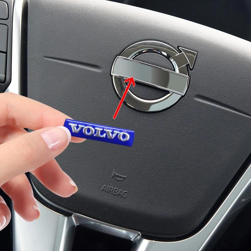 Naklejka z emblematem na kierownicę i grill przedni do Volvo XC60 S60 V40 V50 V60 S80 S40 C30 AWD C70 S40 S60 S80 S90 T6 V70