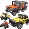Technical Off-road Racing Big Feet Vehicle Model Building Blocks City Monster Trucks Bricks Toys For Children Kids Birthday Gift