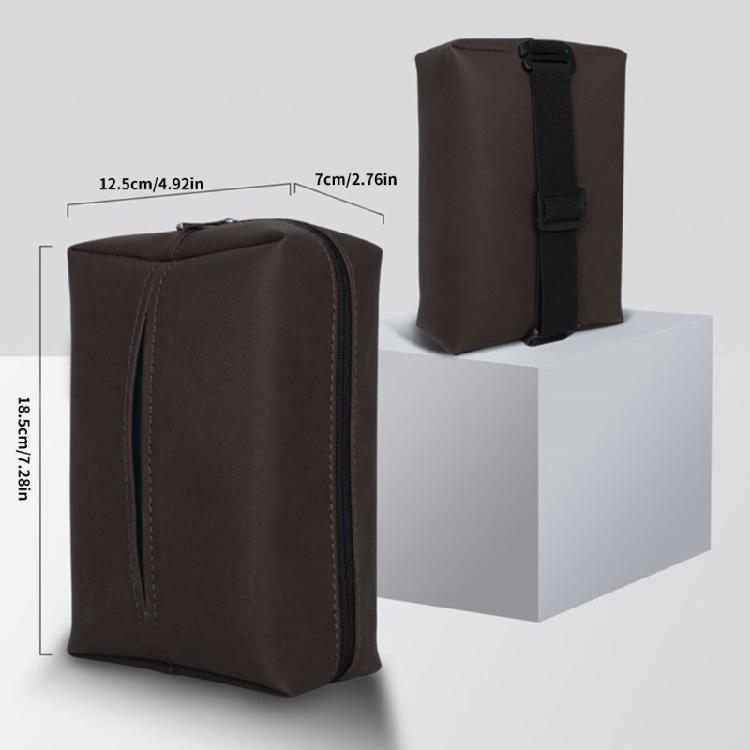 Large Car Tissue Holder Leather Tissue Holder in Car Backseat Rectangular, Napkin Holder for Car