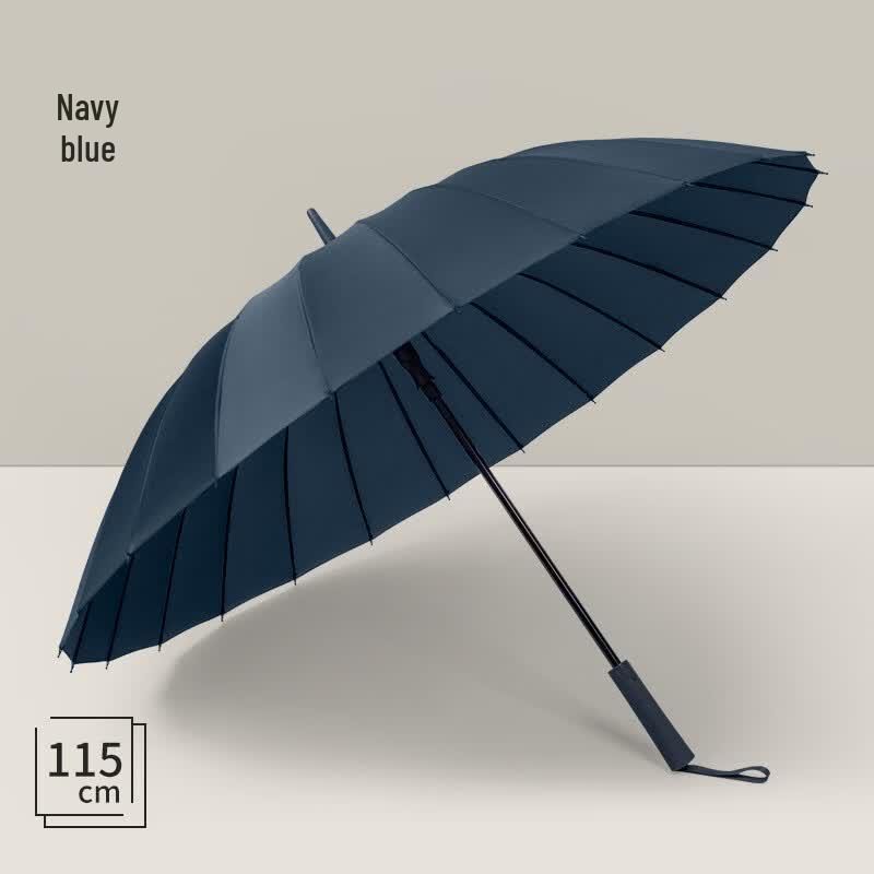 Handton 24-Rib Windproof Automatic Long-Handle Umbrella