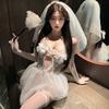 Sexy Lingerie Cosplay Lace Perspective Wedding Dress Seduction Sexy Bridal Wedding Dress