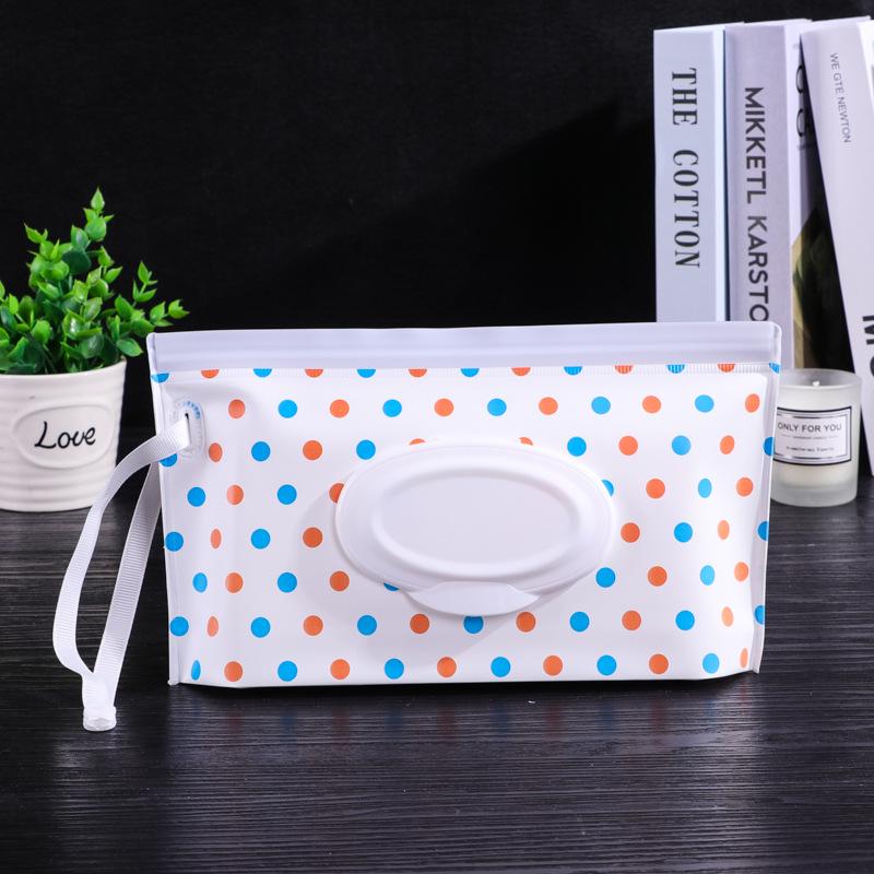 Waterproof EVA Baby Wipes Tissue Bag with Window and Pull-Out Design