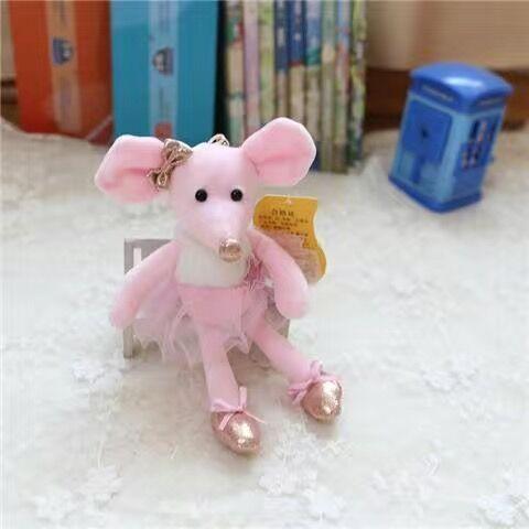 Kawaii Ballet Mouse Plush Toys Soft Stuffed Dressing Mouse Dolls Cartoon Animal Plush Pillow Birthday Gifts Toys For Girls