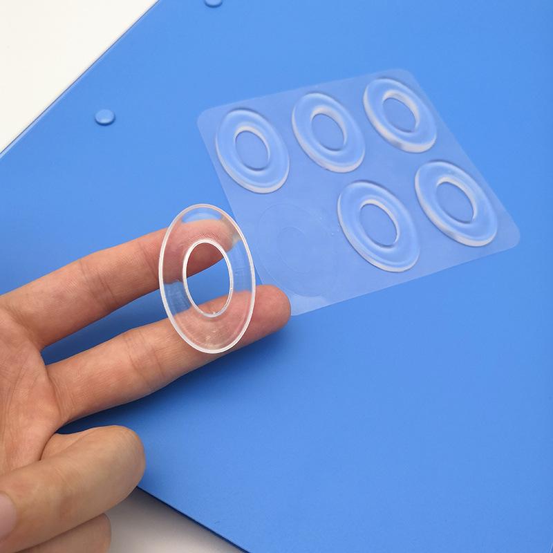 Průhledné silikonové nálepky proti oděru na kuří oka - Masážní podložky pro péči o nohy.