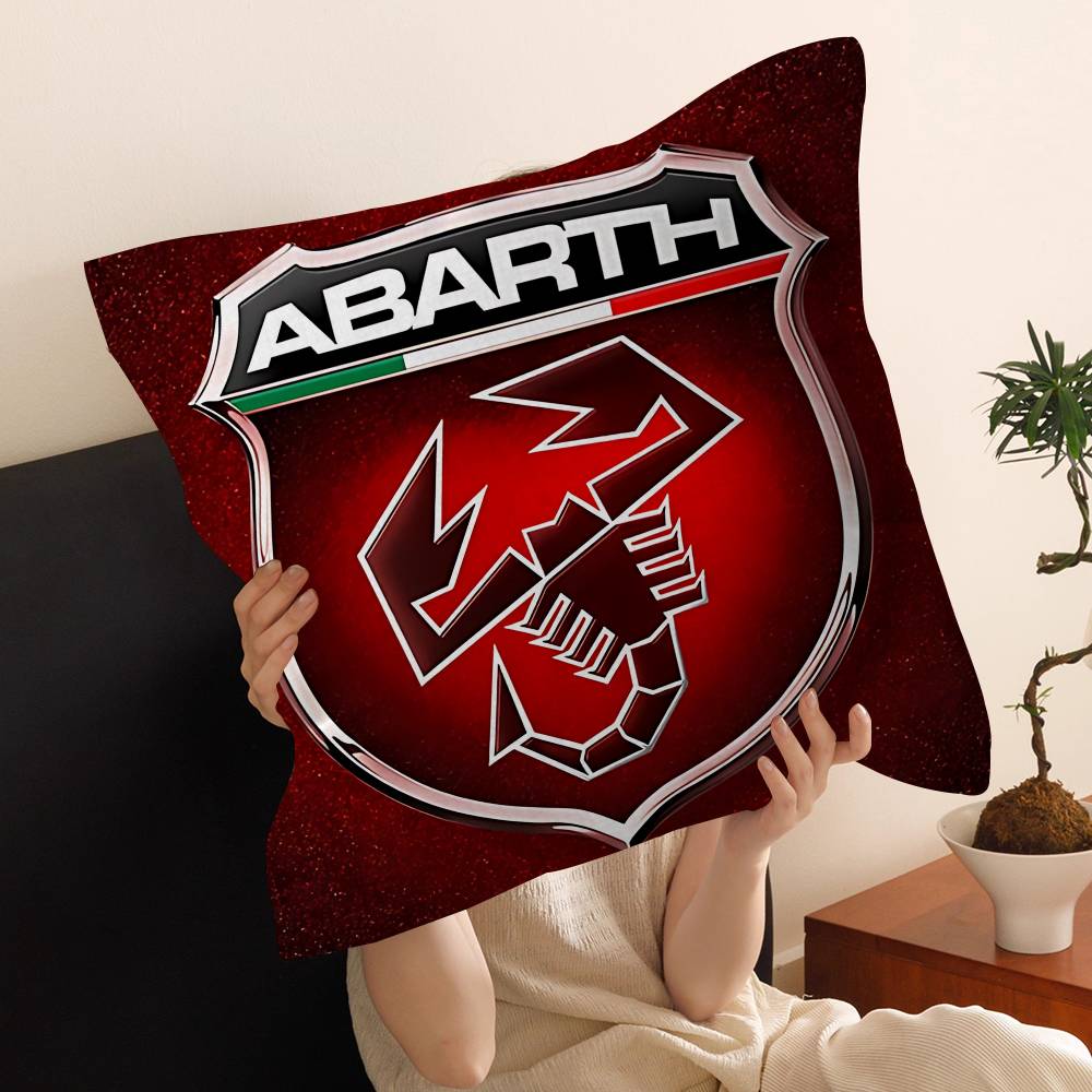 A-Abarth Car Cushion Cover Car Throw Pillow Case For Sofa Car Christmas Gift 40X40Cm 45X45Cm