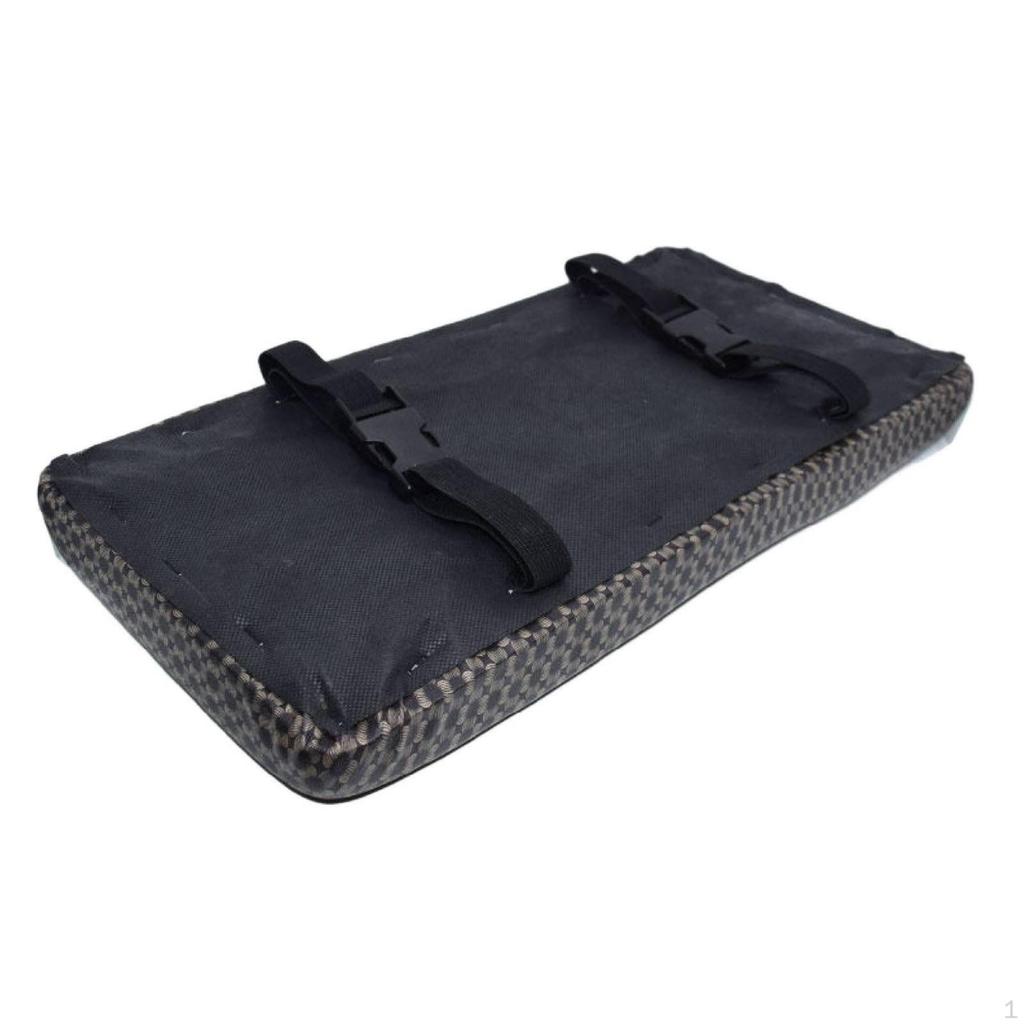 Motorcycle Rear Seat Cushion Padded Pad Rectangular for Passengers, Commuters,