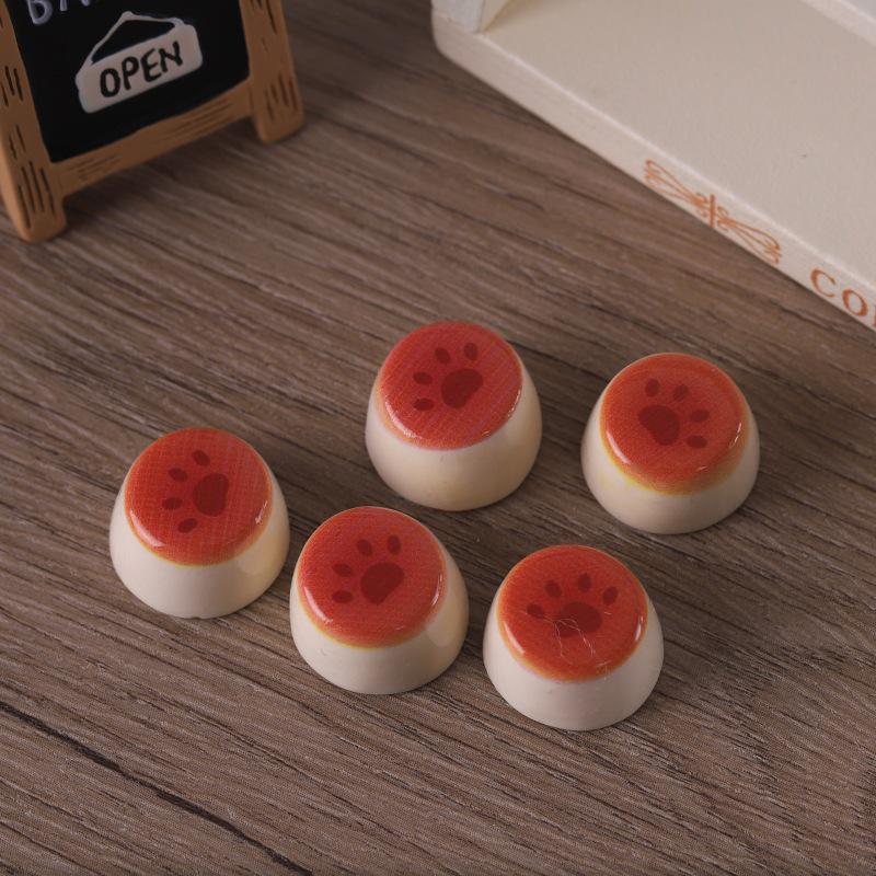 Little Bear Egg Tart DIY Kit: Cheese Bread, Cream Glue, Hair Clips, Crocs Charms, Resin Accessories