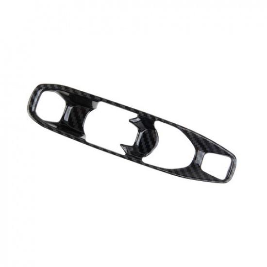 Carbon Style Central Control Gear Shift Panel Trim For Chevrolet Corvette C8