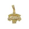 New Hip Hop Style Letter GET MONEY & Money Bag Pendant Necklace with 15MM Cuban Chain Men Candy Necklaces Rapper Hip Hop Jewelry